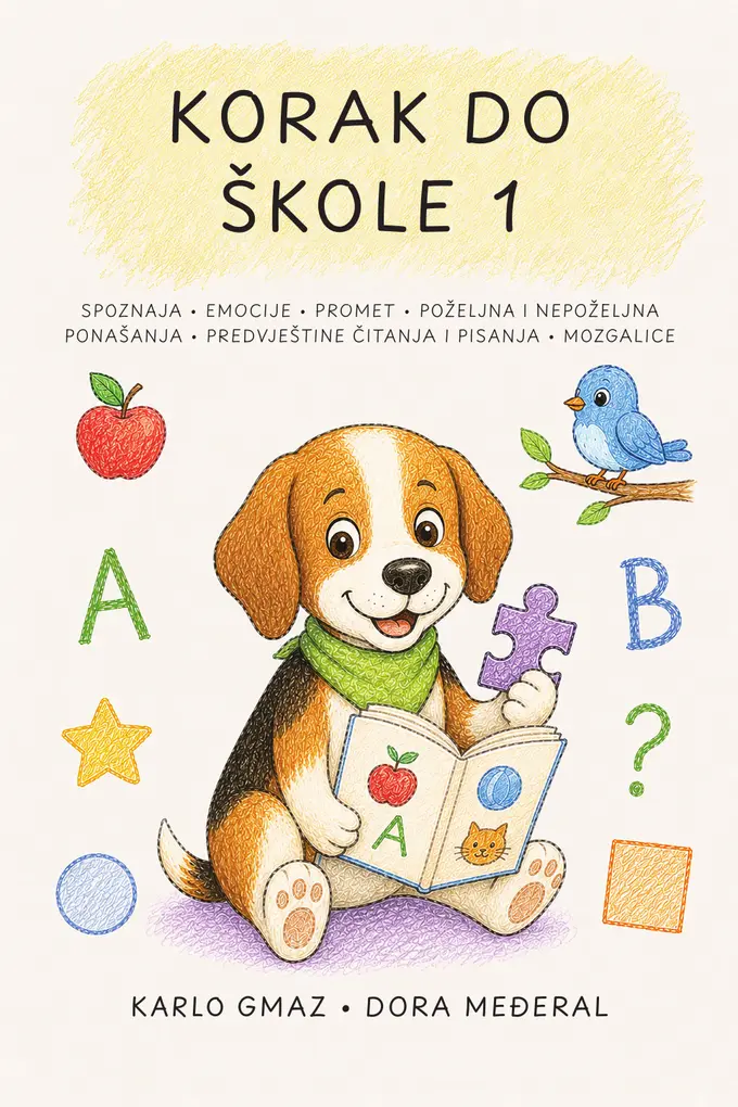 Naslovnica vježbenice Korak do škole 1