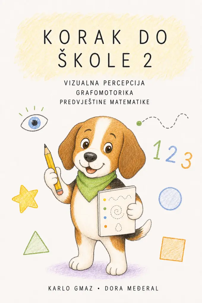 Naslovnica vježbenice Korak do škole 2